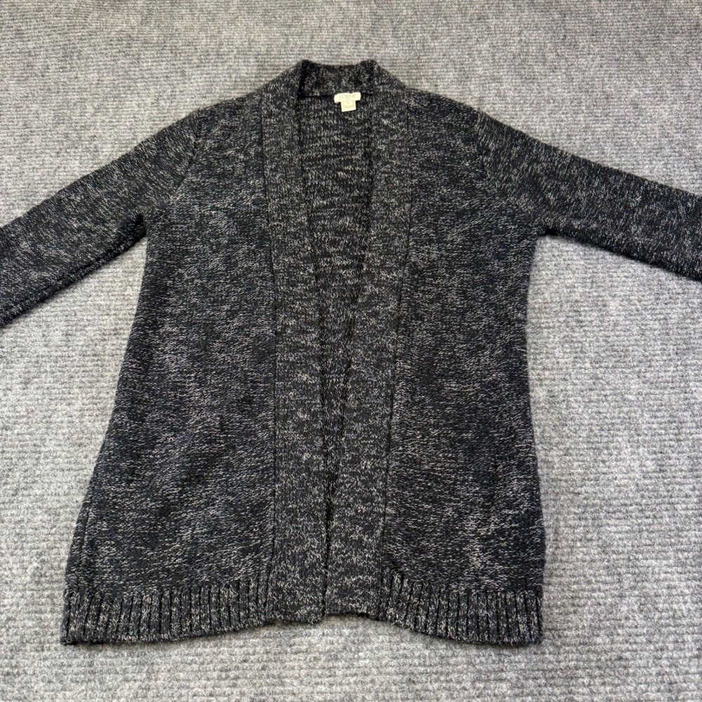 J Crew Marled Knit‎ Open Front Long Sleeve Cardigan Sweater Size Small Classic